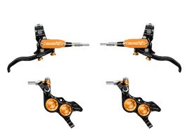 Hope Paire de freins à disques Tech 4 Evo GR4 - Noir / Orange - Durite aviation 2026