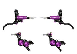 Hope Paire de freins à disques Tech 4 Evo GR4 - Noir / Violet - Durite aviation 2026