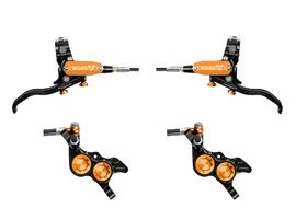 Hope Paire de freins à disques Tech 4 Evo GR4 - Noir / Orange - Durite standard 2026