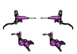 Hope Paire de freins à disques Tech 4 Evo GR4 - Noir / Violet - Durite standard 2026