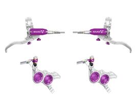 Hope Paire de freins à disques Tech 4 Evo GR4 - Argent / Violet - Durite aviation 2026