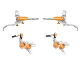 Hope Paire de freins à disques Tech 4 Evo GR4 - Argent/Orange - Durite standard 2026