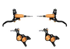 Hope Paire de freins à disques Tech 4 Evo TR4 - Noir / Orange - Durite aviation 2026
