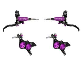 Hope Paire de freins à disques Tech 4 Evo TR4 - Noir / Violet - Durite aviation 2026