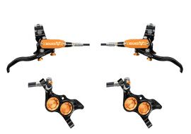 Hope Paire de freins à disques Tech 4 Evo TR4 - Noir / Orange - Durite standard 2026