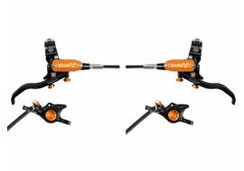 Hope Paire de freins à disques Tech 4 Evo X2 - Noir / Orange - Durite standard 2026