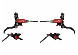 Hope Paire de freins à disques Tech 4 Evo X2 - Noir / Rouge - Durite standard 2026
