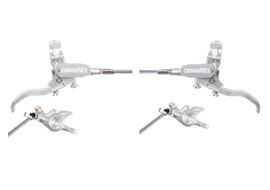 Hope Paire de freins à disques Tech 4 Evo X2 - Argent / Argent - Durite aviation 2026