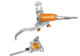 Hope Frein arrière Tech 4 EVO X2 Flat Mount - Argent / Orange 2026