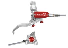 Hope Frein à disque arrière Tech 4 EVO X2 Flat Mount - Argent / Rouge 2026