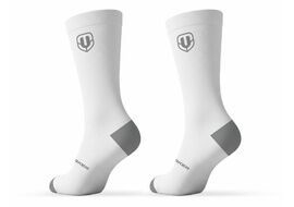 Mondraker Chaussettes Hautes Performances antimicrobiennes - Blanc/Gris 2025