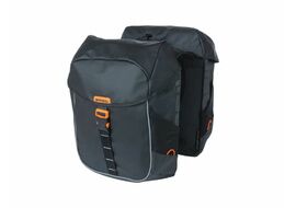 Basil Sacoches pour porte bagages Miles Tarpaulin 34L Noir/Orange 2024