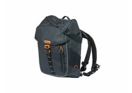 Basil Sacoche de porte-bagages Miles Tarpaulin 17L Noir/Orange 2024