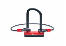 Qloc Antivol U - Ø14 - 75/150mm - avec câble Ø12 / 1000mm et support