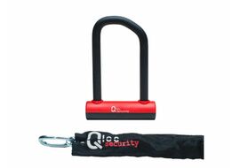 Qloc Security Antivol U - Ø14 - 75/150mm - avec chaine Ø8 / 900mm et support