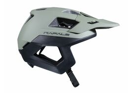 Casque VTT jet Kenny Racing Rafale vert kaki et noir avec boucle magnétique Fidlock