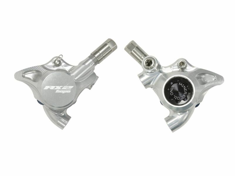 Hope Etrier complet RX2 Flat Mount Version Minérale – Argent 2026