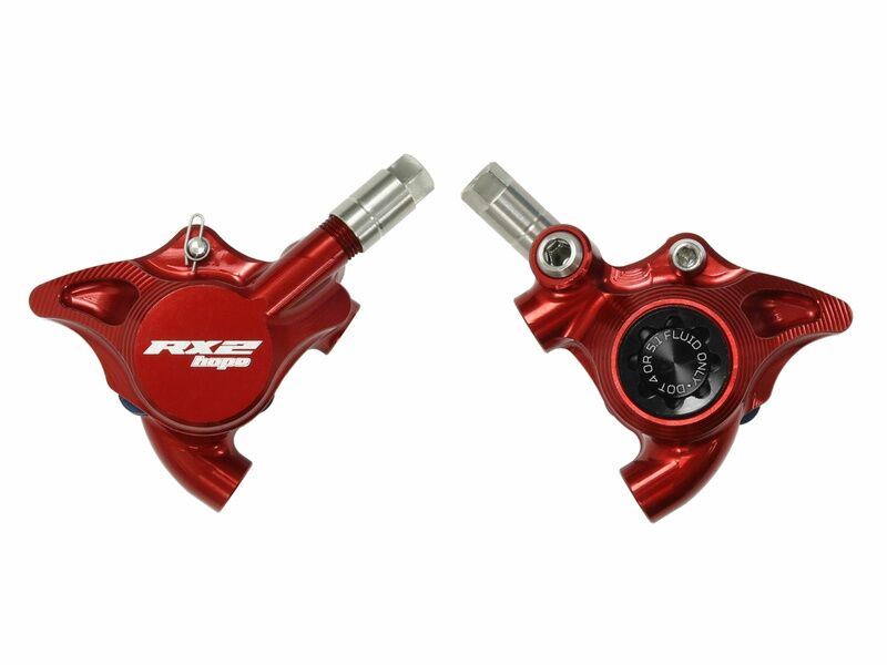 Hope Pinza de freno RX2 Flat mount - Versión DOT - Rojo 2026