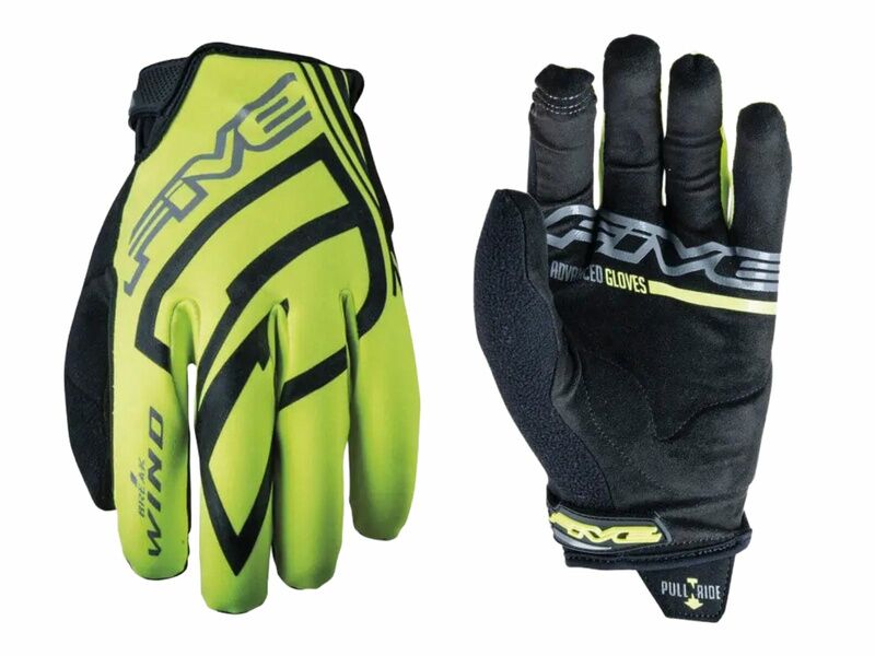 Five Guantes WB Windbreaker Amarillo fluorescente