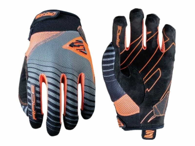 Five RACE KIDS Gloves Fluorescent orange