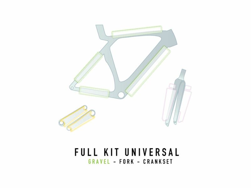 Monkey Products Kit de protection universel Gravel - Cadre, Fourche et Pédalier