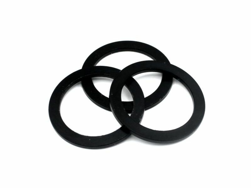 Black Bearing 3-Piece Spacer Kit for Crank Axle (24 mm / 30 mm / DUB)
