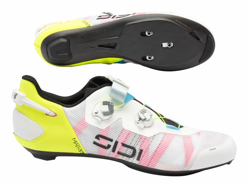 Sidi Chaussures Route WIRE 3 Blanc / Jaune Fluo 2026