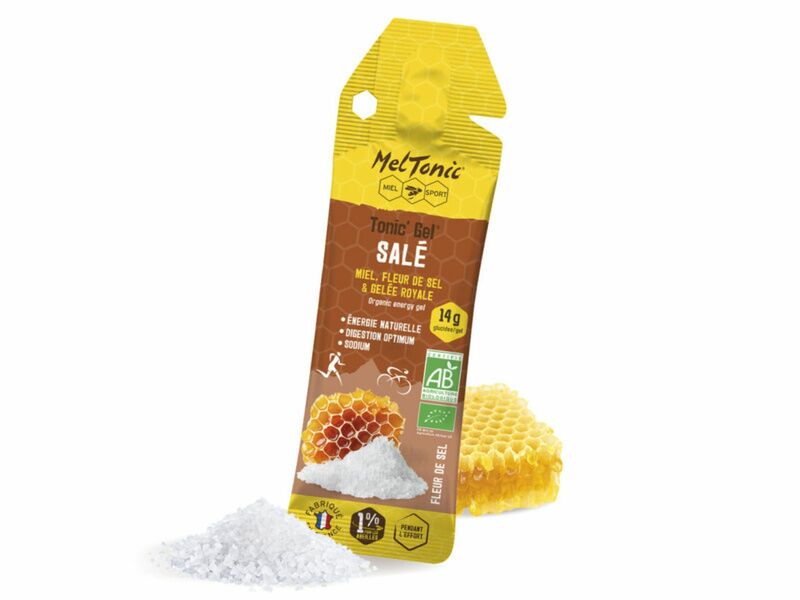 Meltonic Gel énergétique Tonic'Gel Salé Bio saveur Miel et Fleur de Sel