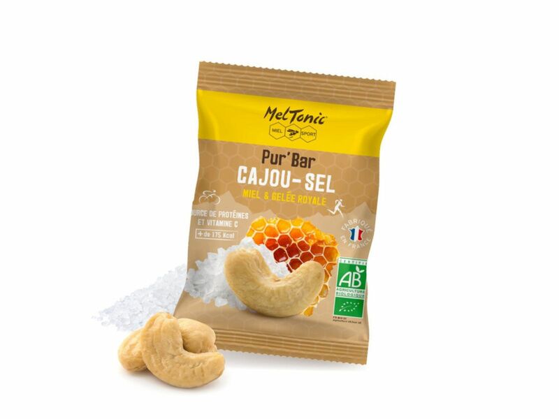 Meltonic Organic Pur'Bar Savory Energy Bar - Cashew & Fleur de Sel flavor