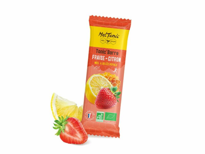 Meltonic Organic Tonic'Bar Energy Bar - Strawberry & Lemon flavor