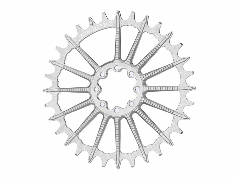 Garbaruk Plateau Ovale Direct Mount Sram 8 vis - Argent